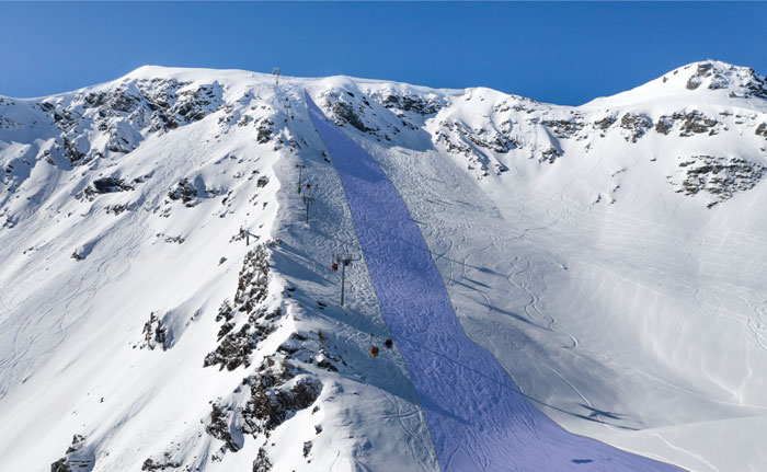 Nouvelle piste à Méribel